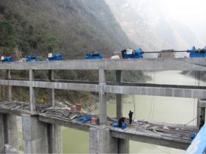 陜西省安康相子壩電站啟閉機安裝現(xiàn)場